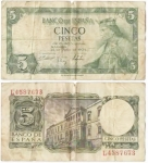 monedas de Europa - Espa�a -  Cinco pesetas