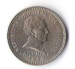 monedas de America - Uruguay -  02A - ARTIGAS 1959
