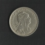 monedas de Europa - Portugal -  1 Escudo