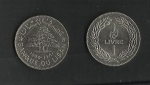 monedas de Asia - L�bano -  Banco del Libano