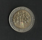 monedas de America - Colombia -  El arbol de Guacari.