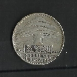monedas de Asia - L�bano -  50 piastras / Anverso