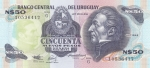 monedas de America - Uruguay -  BILLETE DE URUGUAY -Artigas