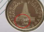 monedas de Europa - Eslovenia -  Error 10 centimos Eslovenia 2008 en Blister