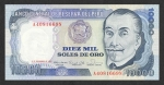 monedas de America - Per� -  10000 SOLES DE ORO BANCO CENTRAL DE RESERVA DEL PERU