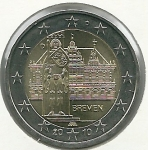 monedas de Europa - Alemania -  Bremen (ayuntamiento y estatua de Rolan)