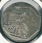 monedas de America - Per� -  Machu Picchu-Anverso