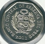 monedas de America - Per� -  Machu Picchu-Reverso