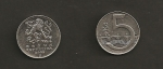 monedas de Europa - Rep�blica Checa -  5 coronas checas