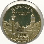 monedas de Europa - Polonia -  Warszawa-Anverso