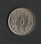 monedas de Europa - Suiza -  Confederacion Helvetica / reverso
