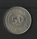 monedas de Asia - Singapur -  Pez zebra / reverso