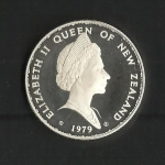 monedas de Oceania - Nueva Zelanda -  Elizabeth II / Anverso / 1979