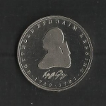 monedas de Europa - Alemania -  Gotthold Ephraim Lessing (Proof) / anverso.