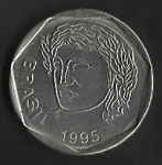 monedas de America - Brasil -  VEINTICINCO CENTAVOS BRASIL (POSTERIOR)