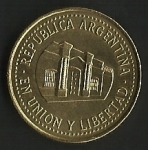 monedas de America - Argentina -  EN UNION Y LIBERTAD (POSTERIOR)