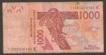 monedas de Africa - Senegal -  Máscara