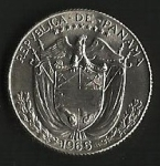 monedas de America - Panam� -  REPUBLICA DE PANAMA (POSTERIOR)