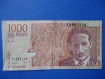 monedas de America - Colombia -  Banco de la República Un Mil Pesos (oro)-El Caudillo Liberal Dr.Jorge Eliécer Gaitán (anverso)