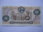 monedas de America - Colombia -  Banco.de la República-Veinte Pesos-Estatuillas Precolombina Museo de Oro.(reverso)