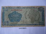 monedas de America - Venezuela -  Rep.Bolivariana de V/zuela- Dos Bolívarres- Bolívar Libertador (anverso)