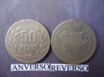 monedas de America - Colombia -  50,oo Pesos (anv.)- Rep. de Colombia, Escudo de Armas (rev)