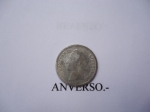 monedas de America - Venezuela -  25 Centimos (Medio) de Plata, ley 8350-Cara del Libertador.
