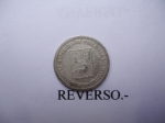monedas de America - Venezuela -  25 centimos (Medio) de Plata ley 8350. 