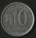 monedas de America - Paraguay -  MONEDA PARAGUAY - ALIMENTOS PARA EL MUNDO (FRONTAL)