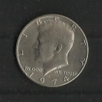 monedas de America - Estados Unidos -  Kennedy / Anverso.