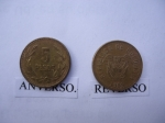 monedas de America - Colombia -  5 pesos