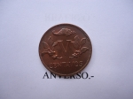 monedas de Asia - Chipre -  0,05 Centavos-Ramas de Café y el Cuerno de la Abundancia.