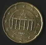 monedas de Europa - Alemania -  MONEDA ALEMANIA - EURO CENT (POSTERIOR)