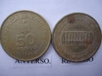 monedas de America - Colombia -  Cent.Constitución Nacional 1886-1936-Reforma Constitucional-Edif.Capitolio Nacional