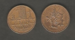 monedas de Europa - Francia -  Mapa de Francia