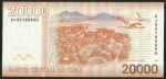 monedas de America - Chile -  MONUMENTO NATURAL SALAR DE SURIRE - VEINTE MIL PESOS (POSTERIOR)