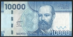 monedas de America - Chile -  ARTURO PRAT - DIEZ MIL PESOS ( FRONTAL)