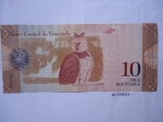 monedas de America - Venezuela -  Banco Central de Venezuela- Aguila Arpía y el Parque Nacional de Canaima.