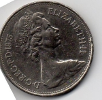 monedas de Europa - Reino Unido -  elizabelth II