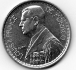 monedas de Europa - M�naco -  principe luis II