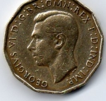 monedas de Europa - Reino Unido -  georgius vI f:d:ind:imp