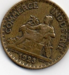monedas de Europa - Francia -  commerce industrie