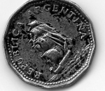 monedas de America - Argentina -  fragata
