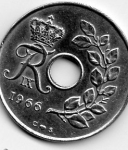 monedas de Europa - Dinamarca -  25 ore