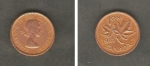 monedas de America - Canad� -  Reina Elizabeth II y hoja de arce