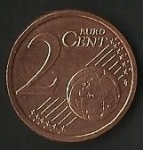 monedas de Europa - Alemania -  MONEDA DOS EURO CENT - FRONTAL