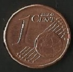 monedas de Europa - Alemania -  MONEDA UN EURO CENT - FRONTAL