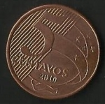monedas de America - Brasil -  MONEDA BRASIL - TIRADENTES- FRONTAL