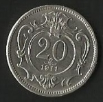 monedas de Europa - Hungr�a -  MONEDA IMPERIO AUSTRO HUNGARO 1911 - FRONTAL
