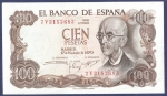 monedas de Europa - Espa�a -  Billete Manuel de Falla 100 ptas serie 7V SC- (2)